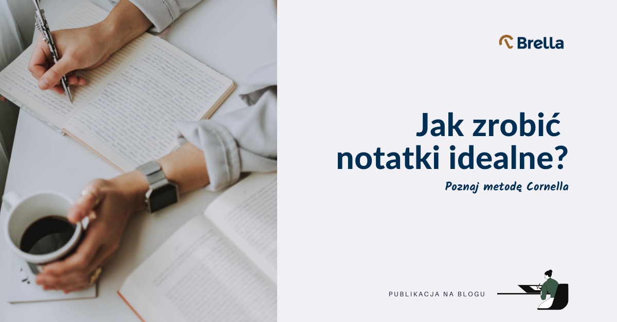 Kobieta tworzy notatki w notesie.