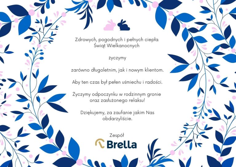 Brella życzy Radosnych i Spokojnych Świąt Wielkanocnych :)
